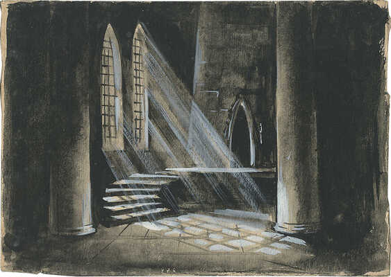 Вильямс Пётр Владимирович. Лот из 30 эскизов декораций к балету «Ромео и Джульетта» С.С. Прокофьева